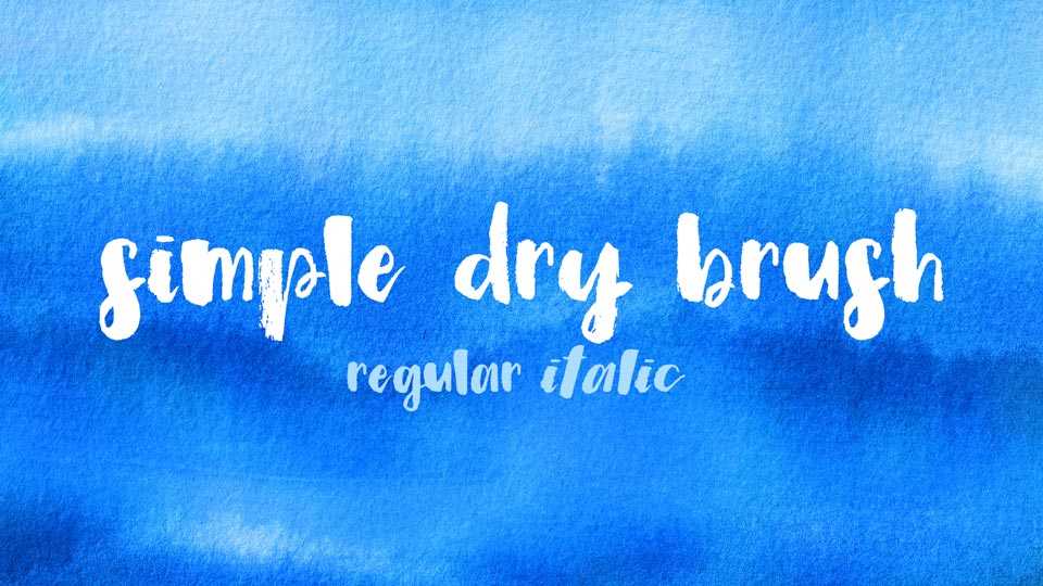 Simple Dry Brush Font › Fontesk