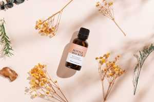 Simple essential oil bottle mockup