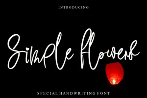 Simple Flowers Font