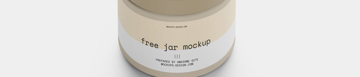 Simple jar mockup