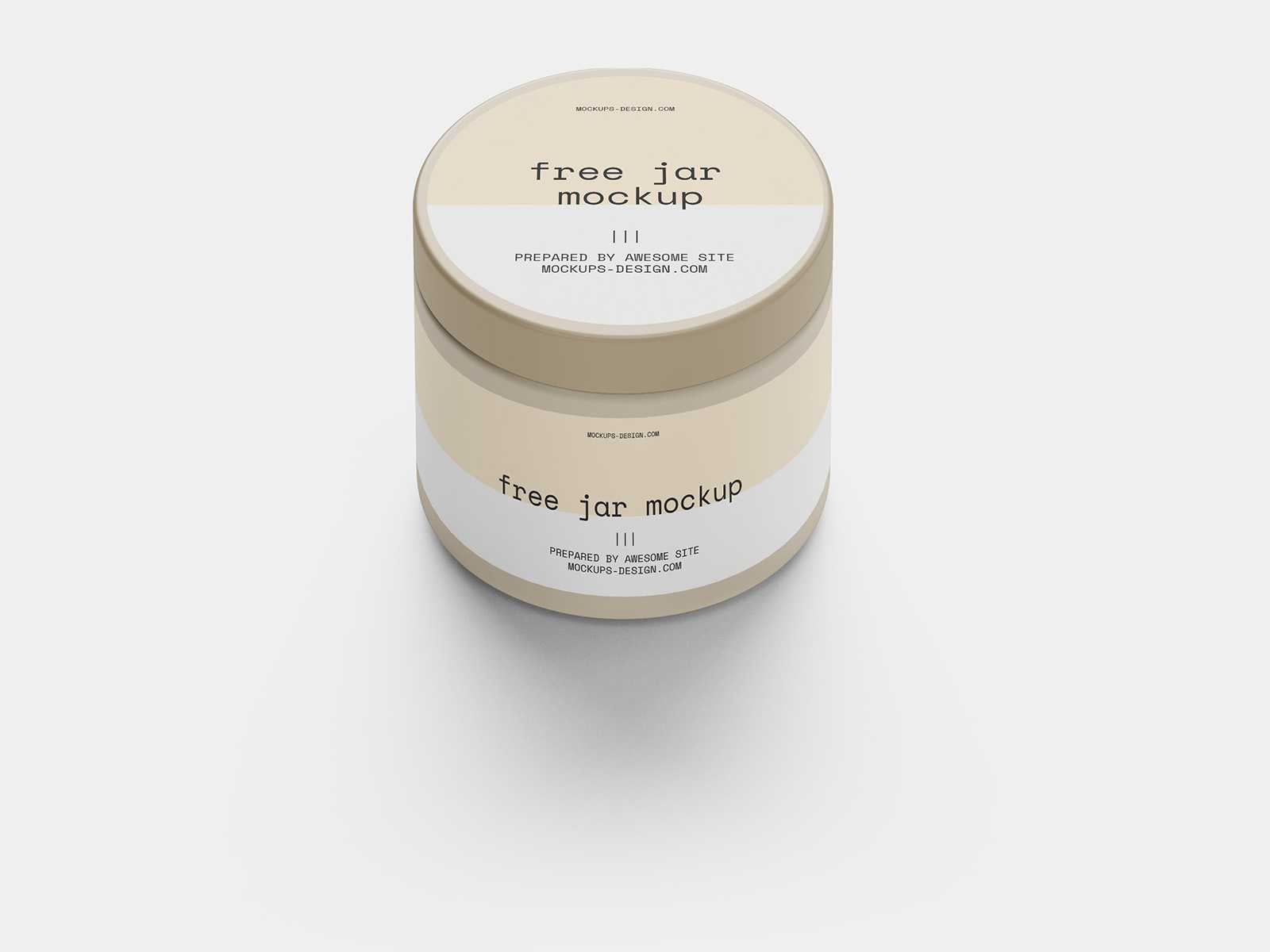 Simple jar mockup