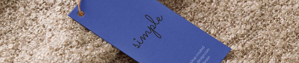 Simple label tag mockup