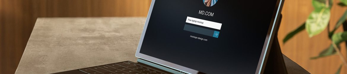 Simple laptop mockup