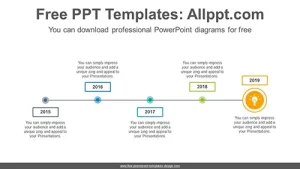 Simple line point PowerPoint Diagram Template