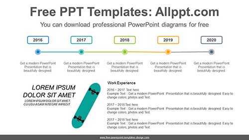 Simple Line Point PowerPoint diagram