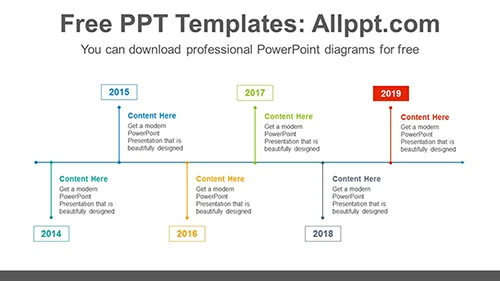 Simple line PowerPoint Diagram Template