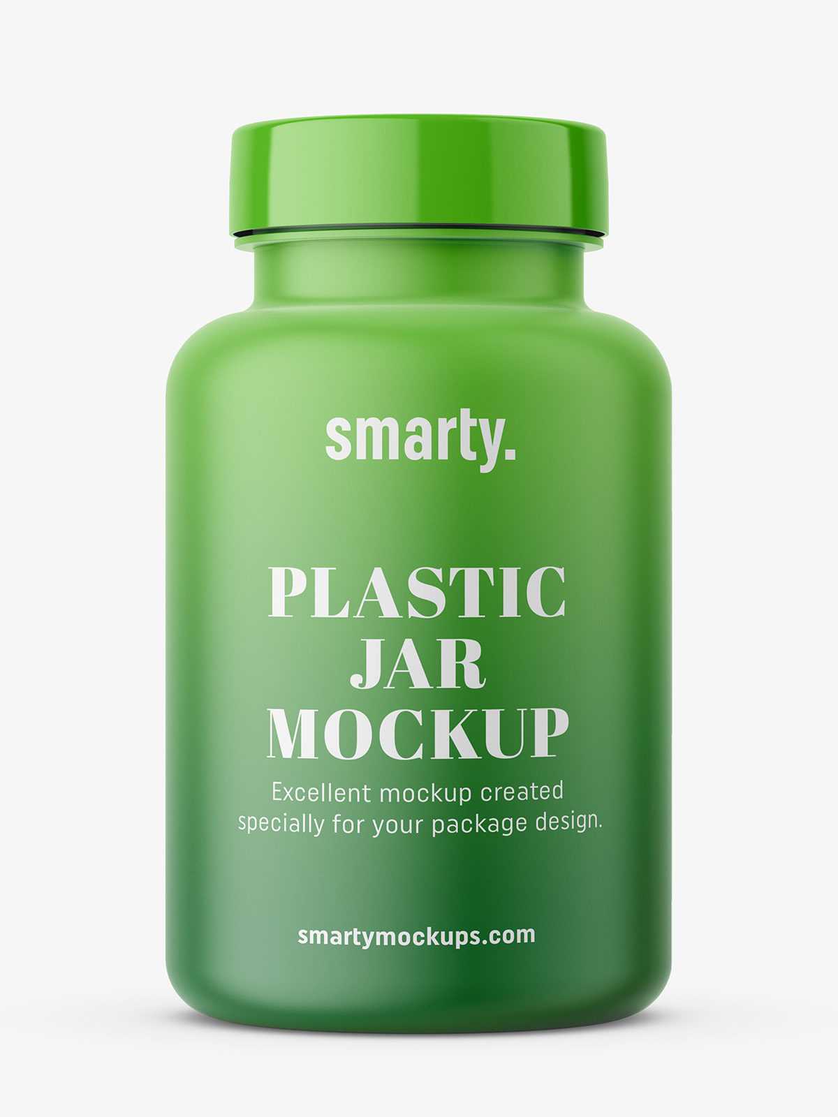 Simple matt jar mockup
