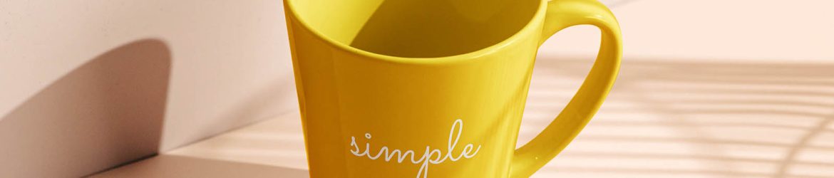 Simple mug PSD template
