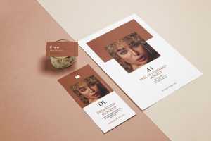 Simple photorealistic stationery mockup - Instant Download