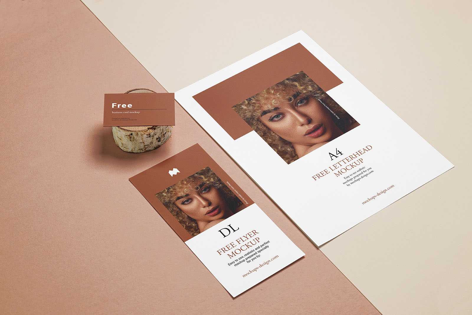 Simple photorealistic stationery mockup - Instant Download