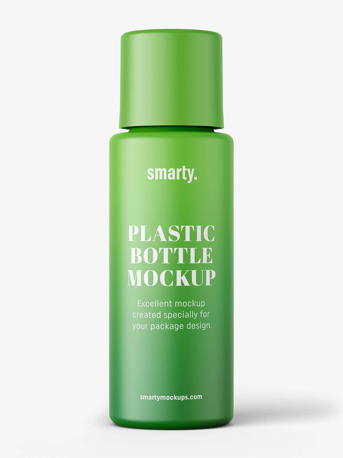 Simple round bottle mockup / matt