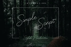 Simple Script typeface