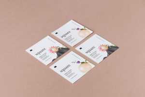 Simple square flyer mockup