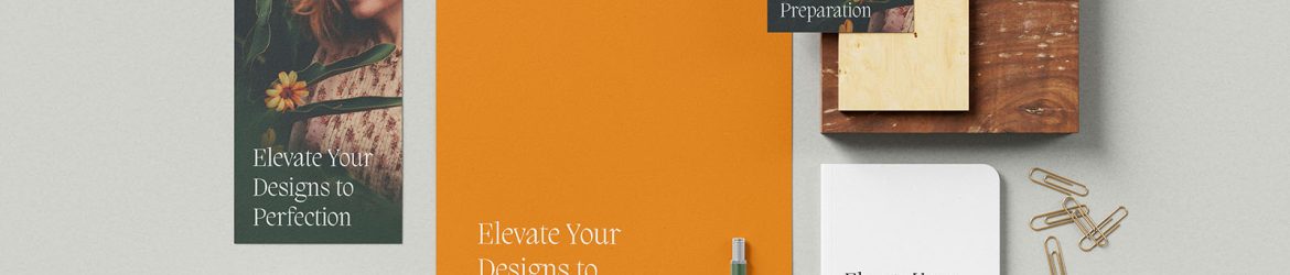 Simple stationery mockup