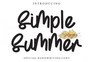 Simple Summer Font