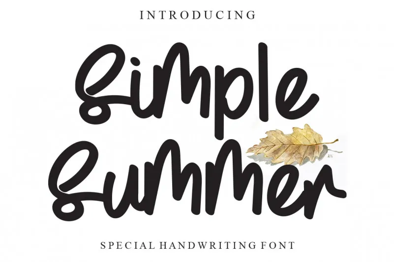 Simple Summer Font