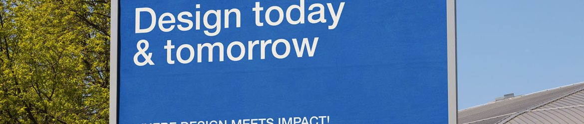 Simple sunny billboard mockup