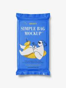 Simple sweet bag mockup / glossy