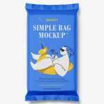 Simple sweet bag mockup / matt