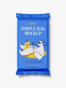 Simple sweet bag mockup / matt