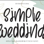 Simple Wedding Font