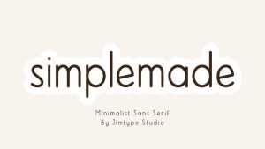 Simplemade Font › Fontesk
