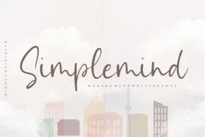 Simplemind Modern Handwritten Font
