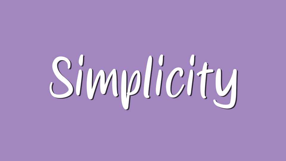 Simplicity Font › Fontesk