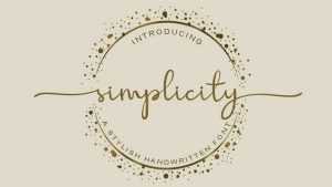 Simplicity Script Font › Fontesk