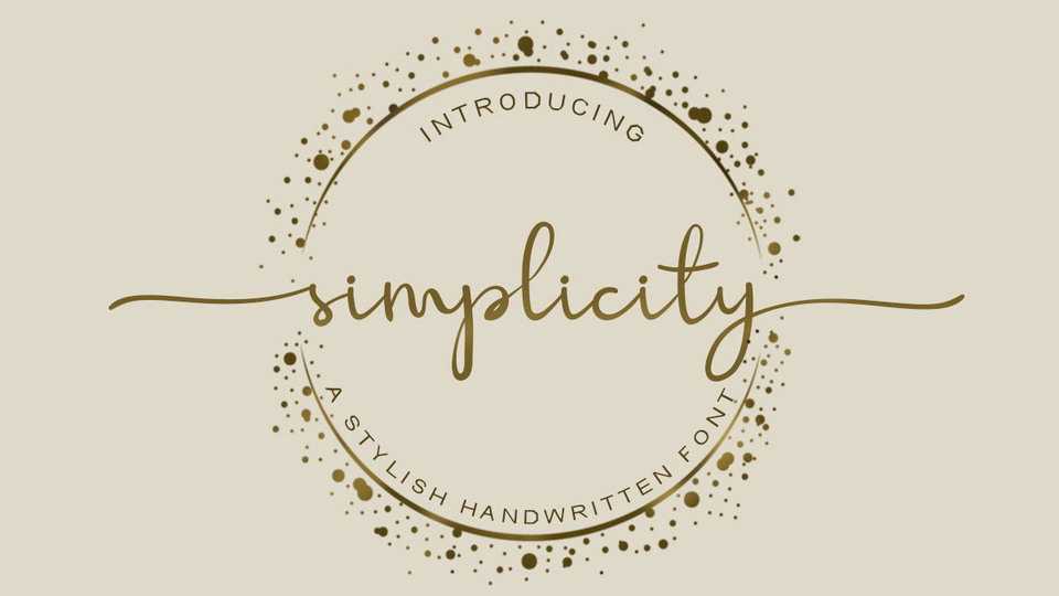 Simplicity Script Font › Fontesk