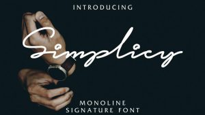Simplicity Script Font › Fontesk