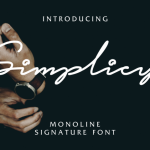 Simplicy Signature Font