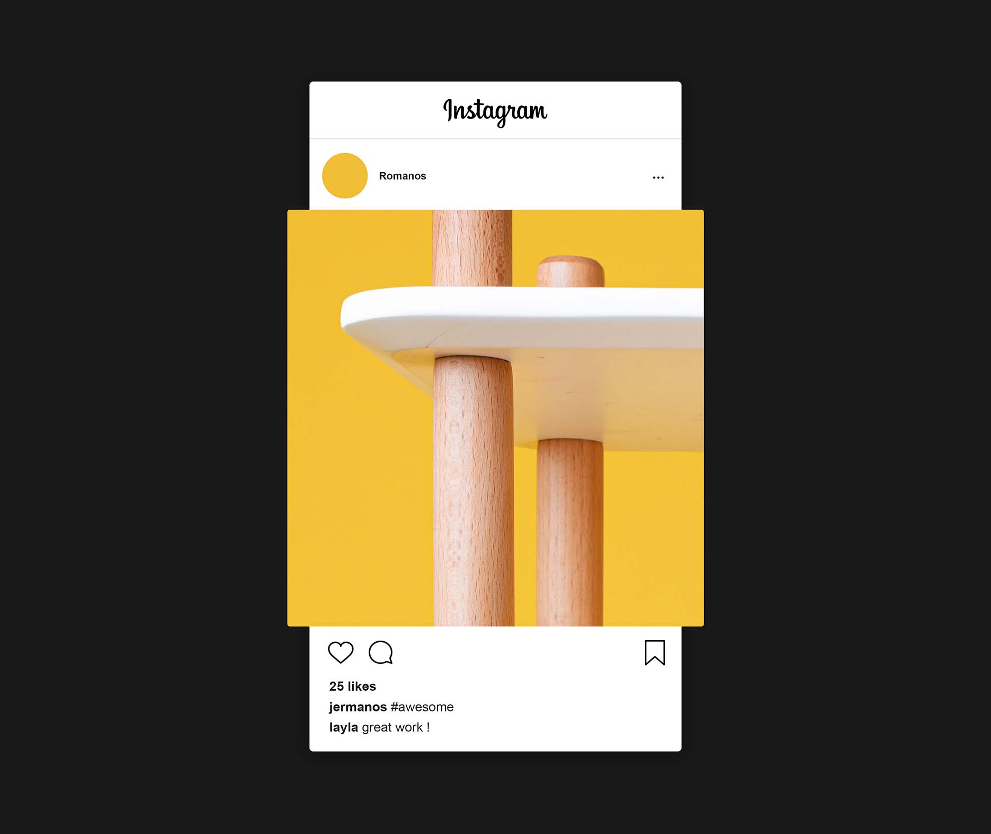 Simplified Instagram Mockup 2021 (PSD)