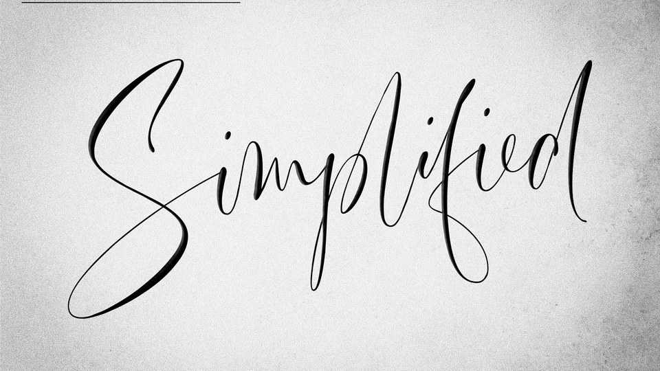 Simplified Script Font › Fontesk