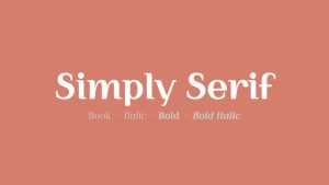 Simply Serif Font Family › Fontesk