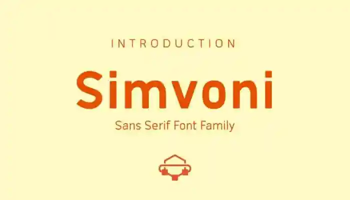 Simvoni Sans Serif Font