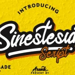 Sinestesia Script Font - Fonte Grátis Sinestesia Script Font