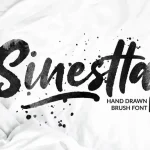 Sinestta Brush Font