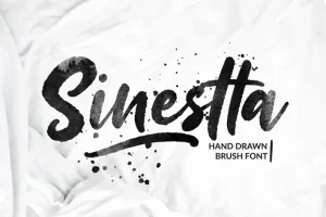 Sinestta Brush Font