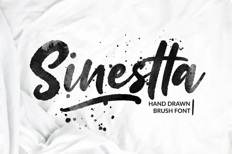 Sinestta Brush Font