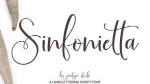 Sinfonietta Script Font › Fontesk