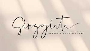 Singgiata Script Font › Fontesk