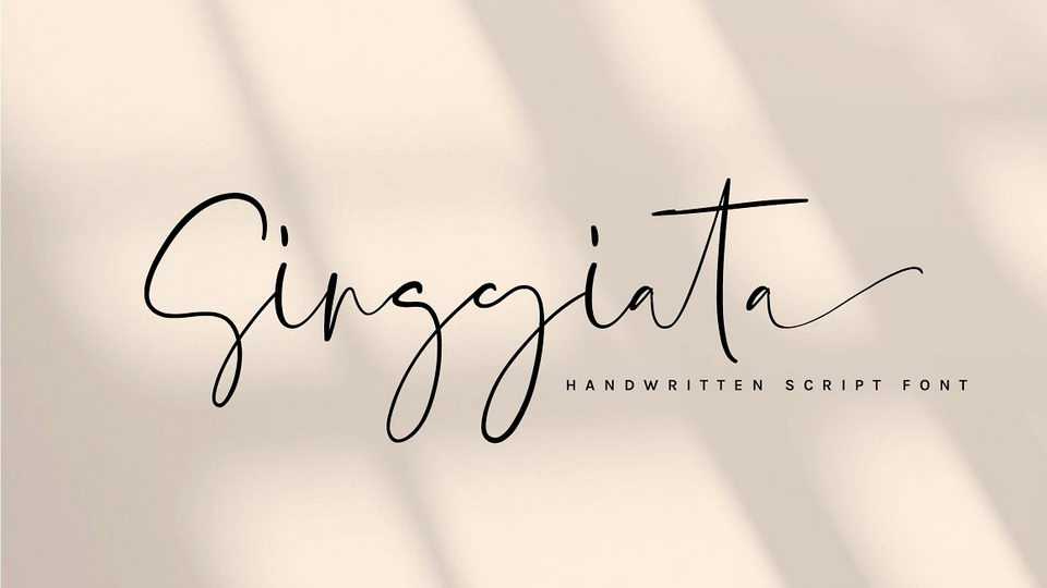 Singgiata Script Font › Fontesk