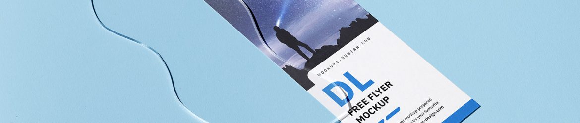 Single 3,5x8,5 in flyer mockup - Instant Download