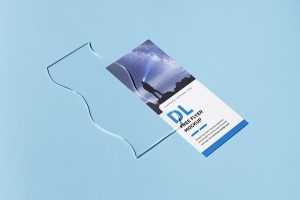 Single 3,5x8,5 in flyer mockup - Instant Download