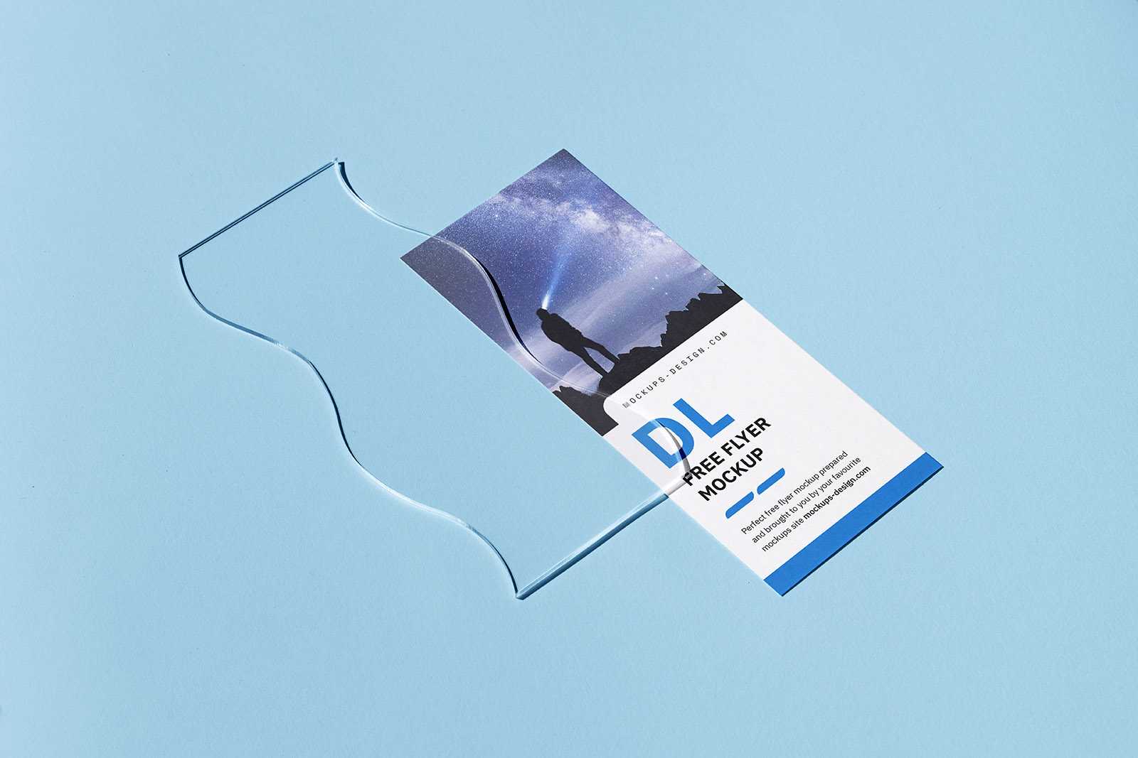 Single 3,5x8,5 in flyer mockup - Instant Download