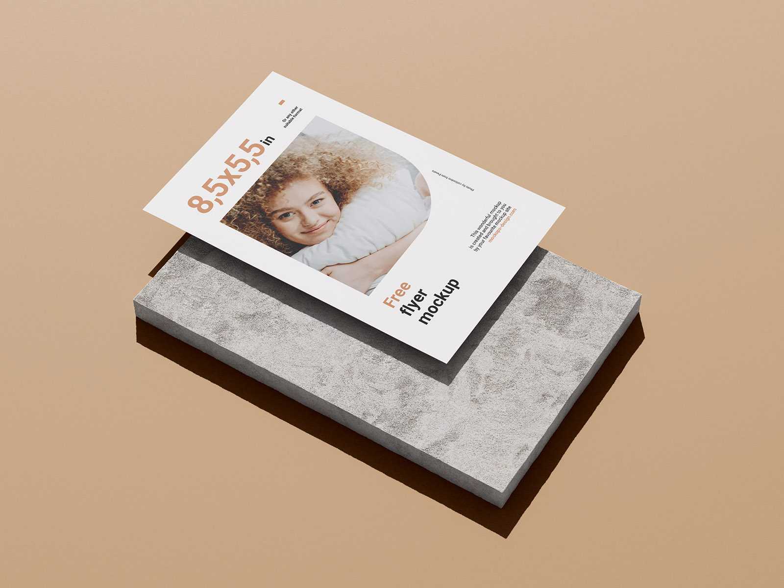 Single 5,5x8,5 in flyer mockup - Instant Download