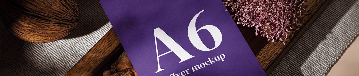 Single A6 Flyer mockup