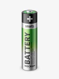 Single battery mockup