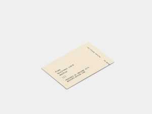 Single business card mockup